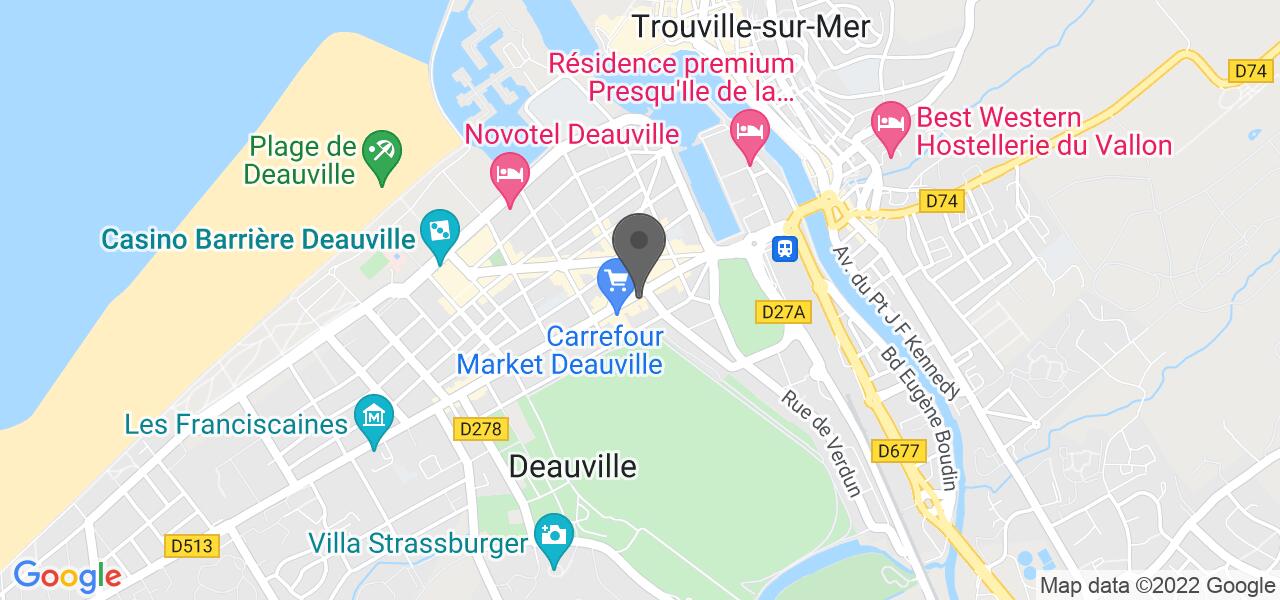 Plan d'accès — Aux Pesked Deauville