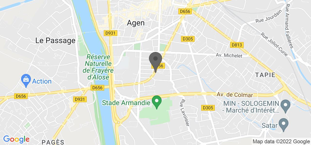 Plan d'accès — La Terrasse Agen