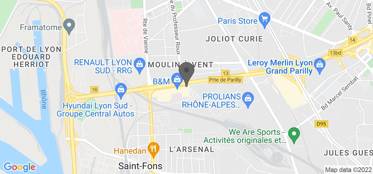 Plan d'accès — Memphis Lyon Vénissieux