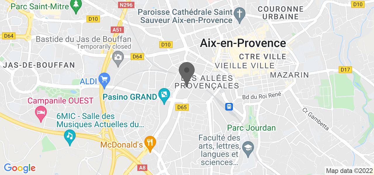 แผนที่การเดินทาง — Le Bistrot Mejanes