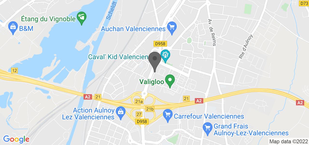 Plan d'accès — Au Bureau Valenciennes