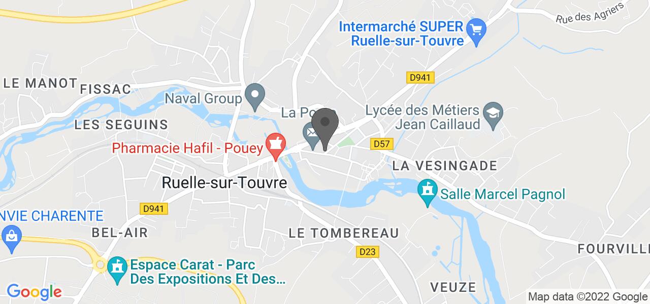 Plan d'accès — La Cour de Ruelle