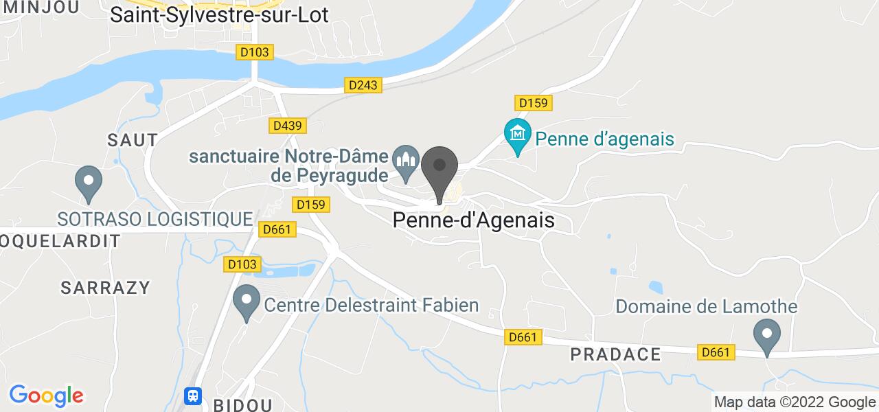 Plan d'accès — Le Peyragude