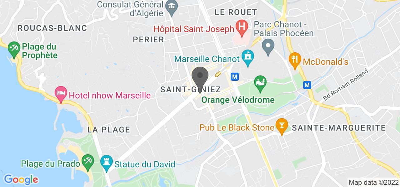 Plan d'accès — Côté Sushi Marseille Prado