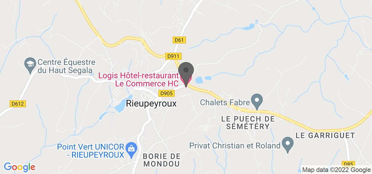 Plan d'accès — Restaurant du commerce