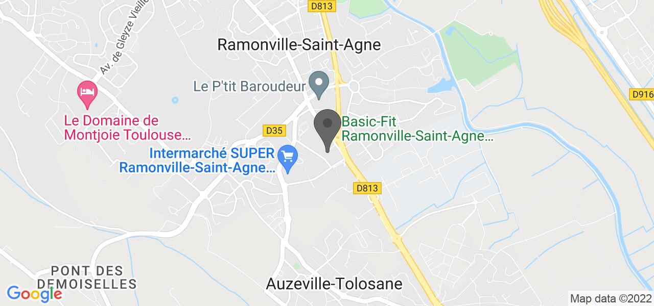 Routekaart — Le Spatial (Hôtel Comfort Toulouse Sud)