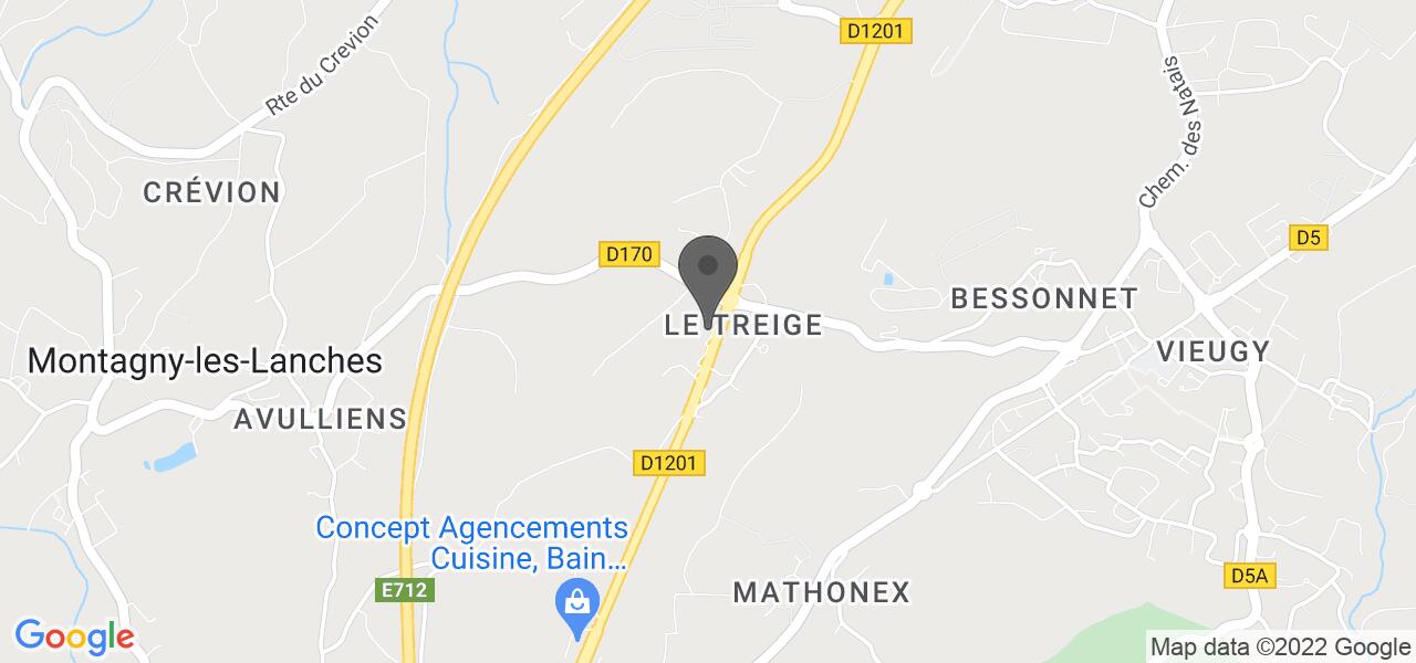 Plan d'accès — Le Bistrot du Treige