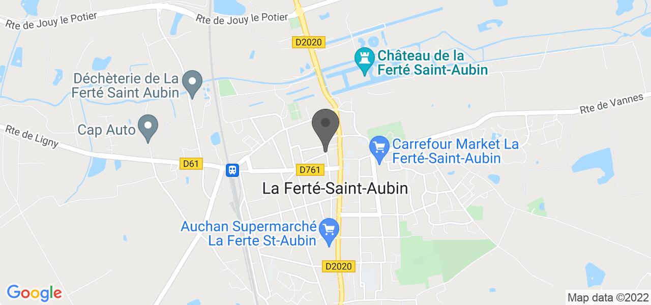 Plan d'accès — Auberge solognote