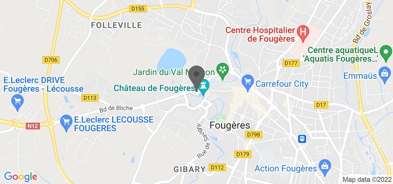 Mapa de acceso — L'Auberge du Château