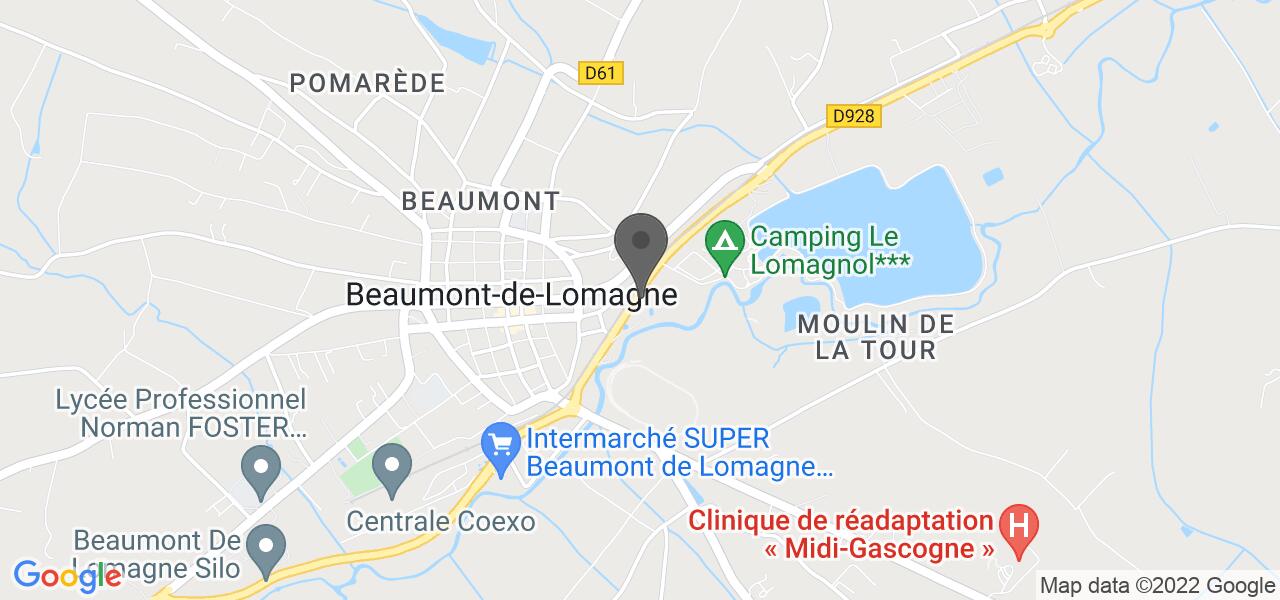 Plan d'accès — Auberge de la Gimone