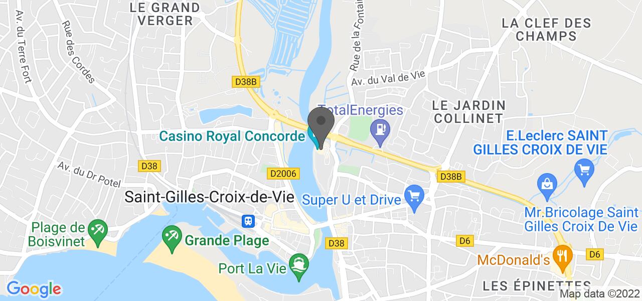 Plan d'accès — Casino Royal Concorde