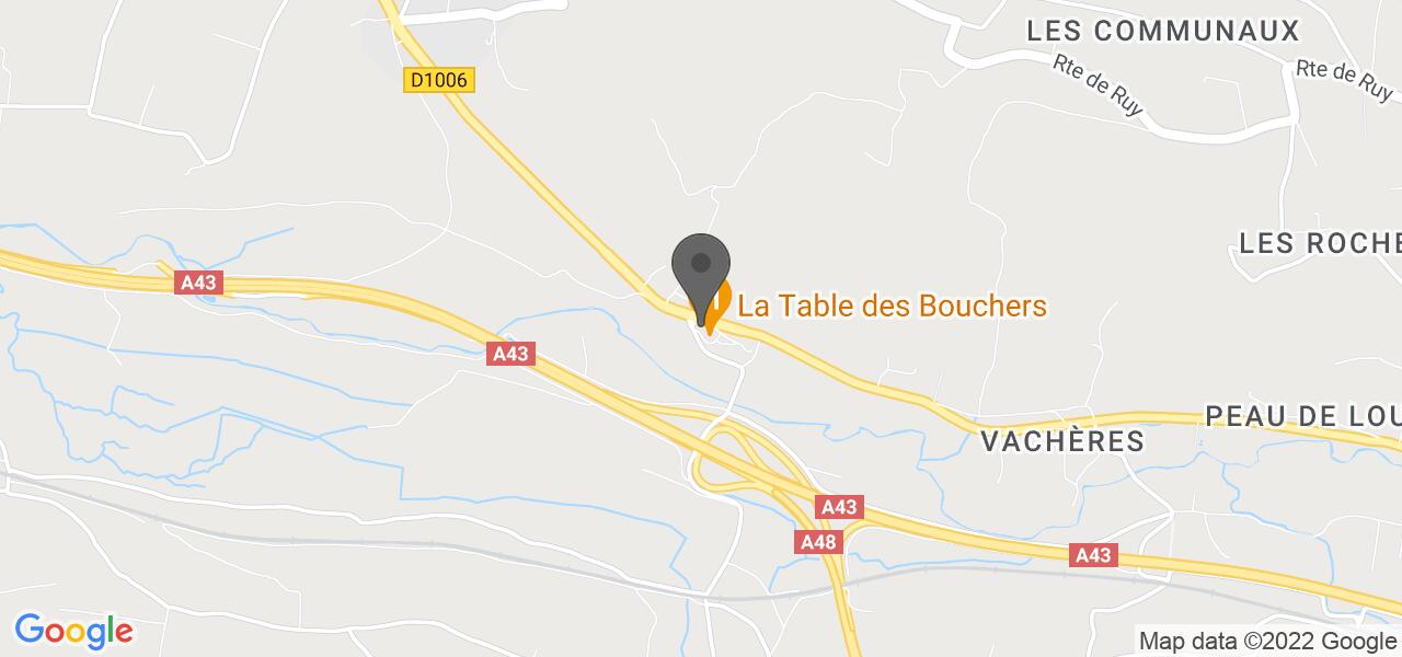 Plan d'accès — La Table des Bouchers