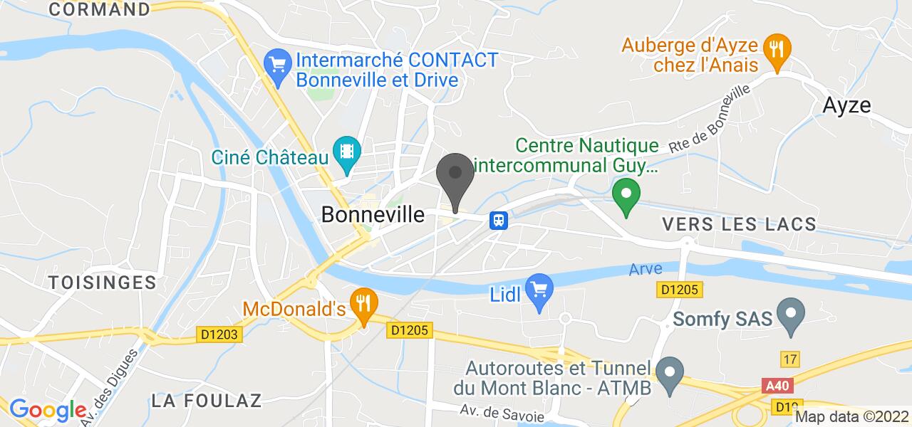 Mappa di accesso — Hôtel & Restaurant des Alpes