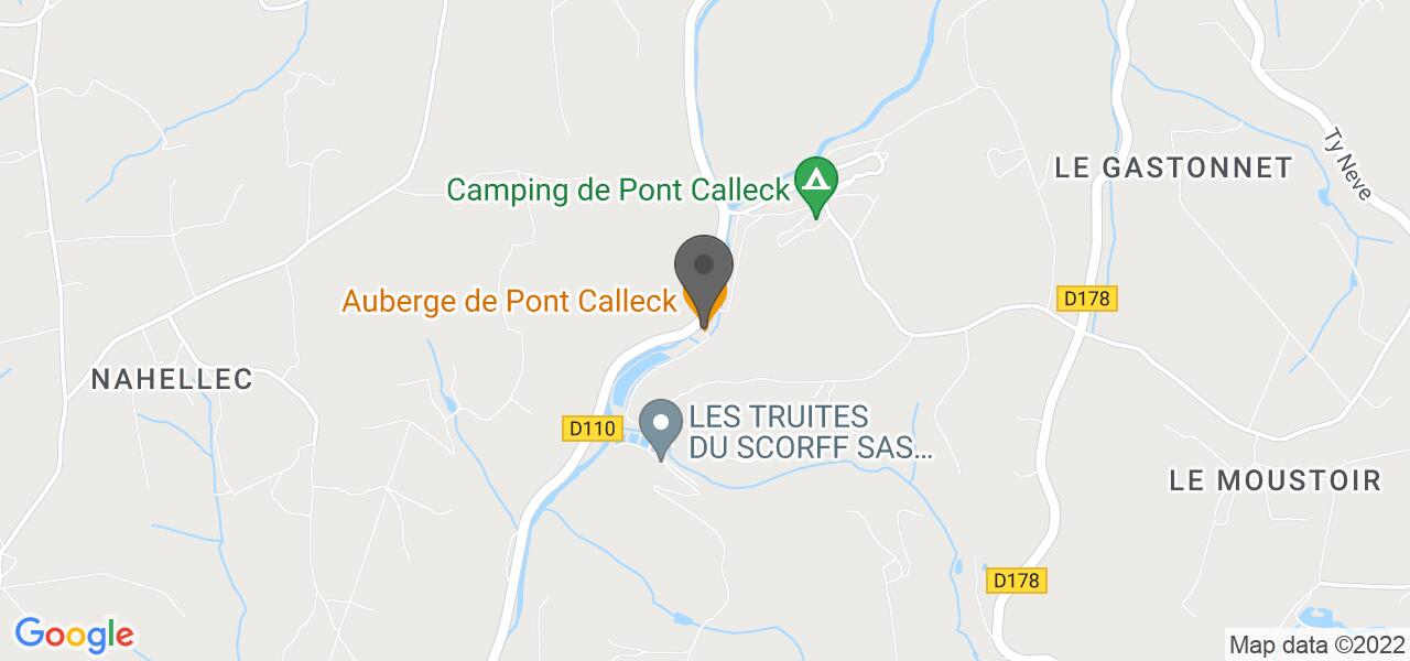 Plan d'accès — Auberge de Pont Calleck