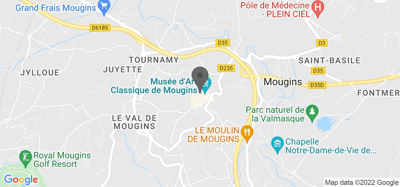 แผนที่การเดินทาง — L'amandier De Mougins