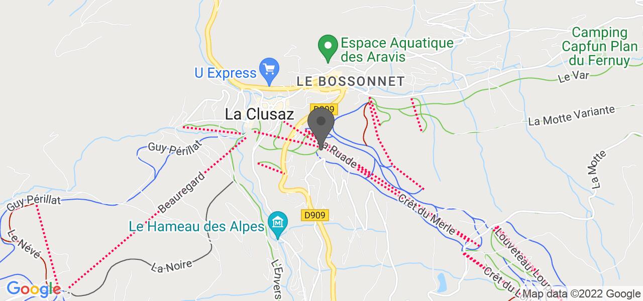 Mappa di accesso — Le Vieux Chalet