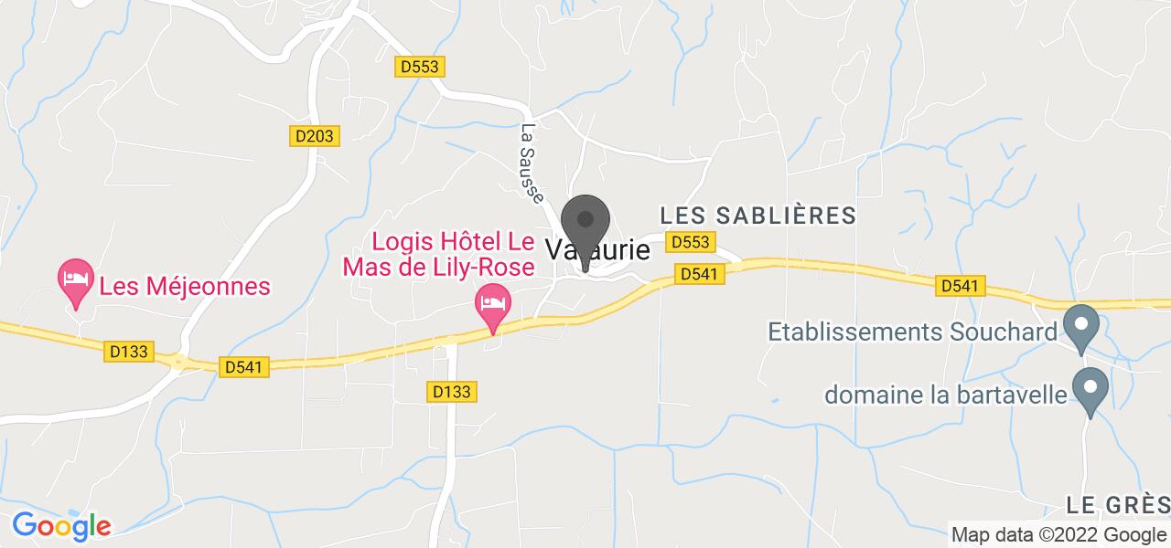 Plan d'accès — Le Bistrot de Valaurie