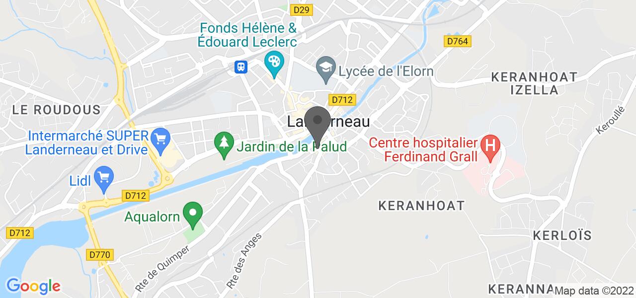 Anfahrtsplan — Aux P'tits Couverts