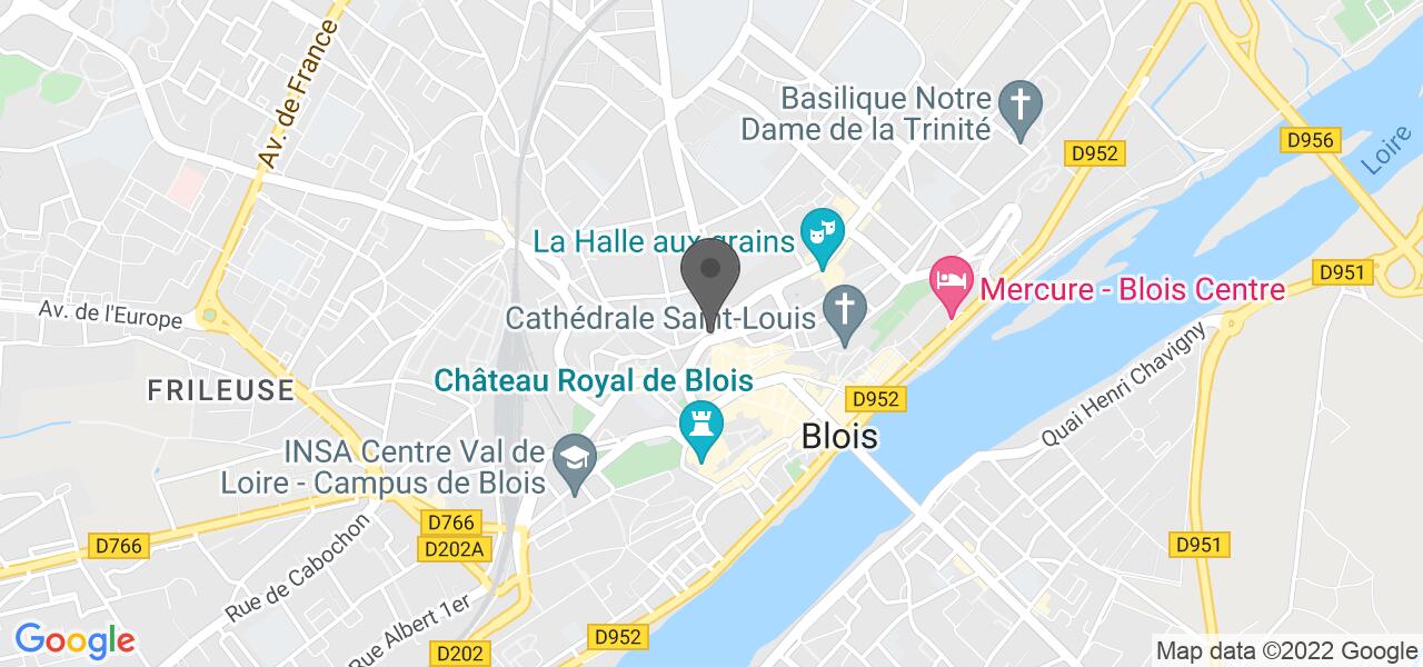 Mappa di accesso — La Scala Blois