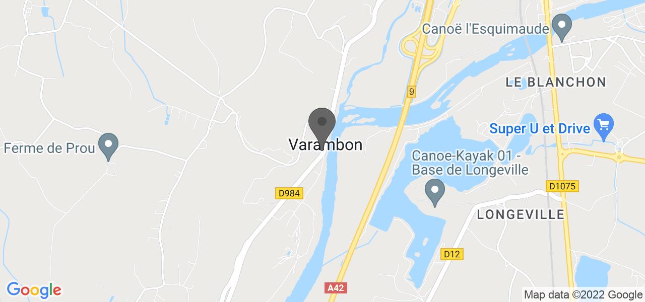 アクセスマップ — Brasserie des rives de l'Ain