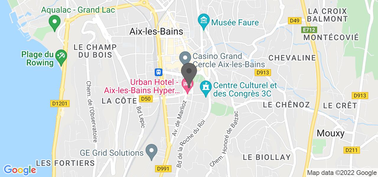 Plan d'accès — Hôtel restaurant des Alpes