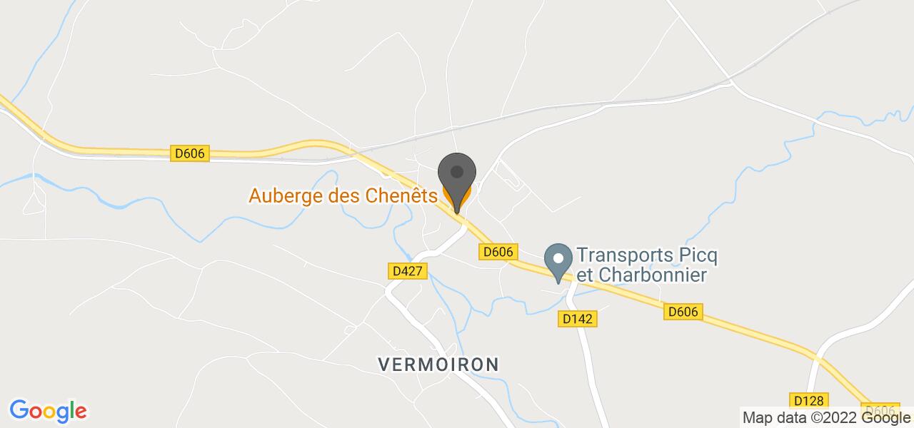 Plan d'accès — Auberge des chenets