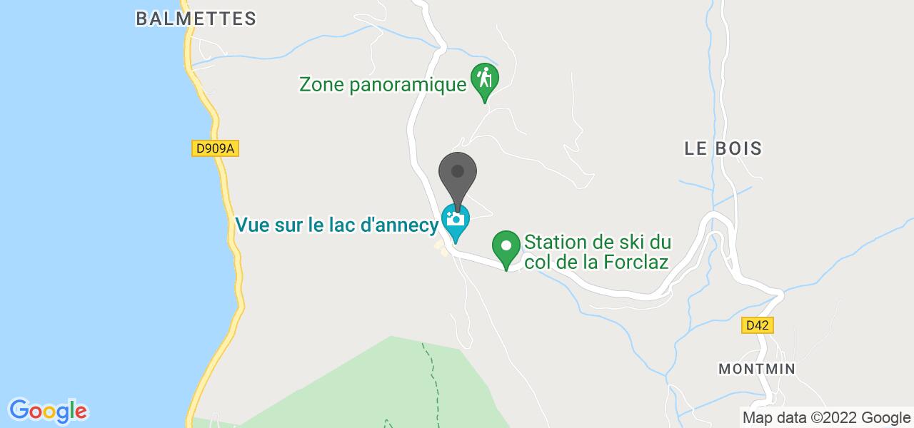 Plan d'accès — Chalet La Pricaz