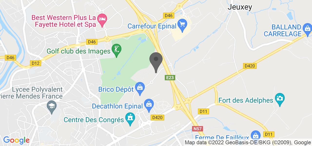 Plan d'accès — La Pataterie Epinal