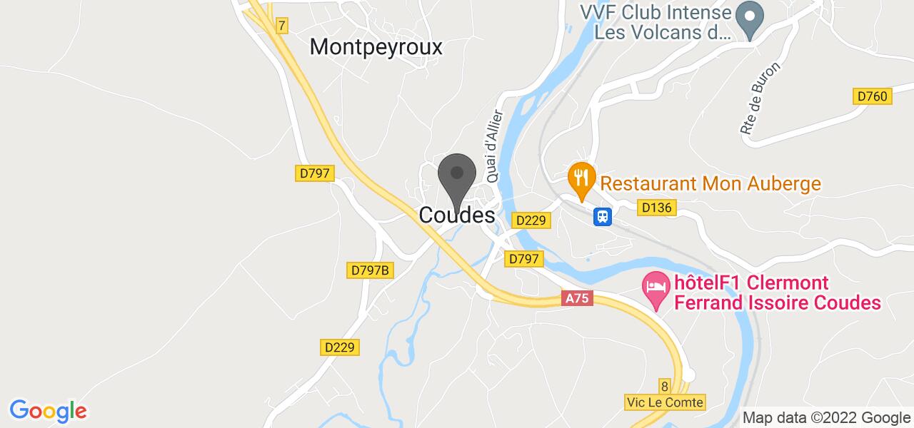 Plan d'accès — Aire d'Authezat - Phileas 