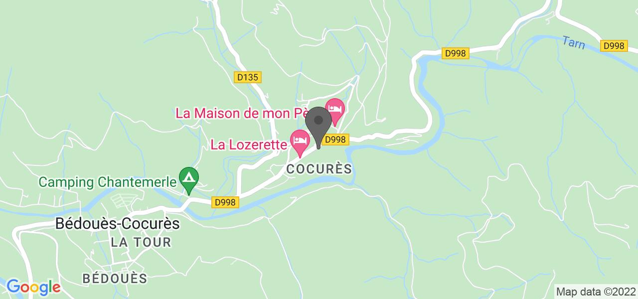 Mappa di accesso — La Lozerette