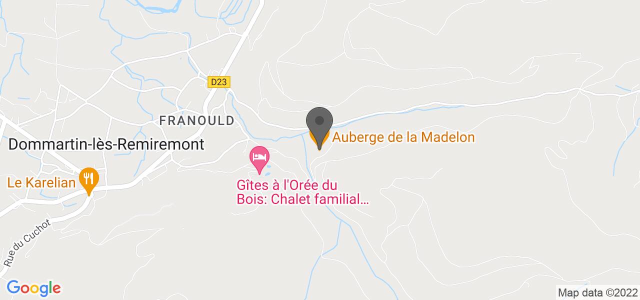 Plan d'accès — Auberge de la Madelon