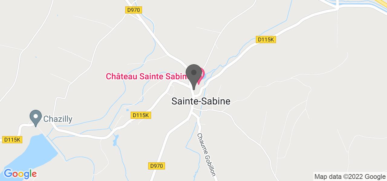 交通地图 — Le Lassey - Château Sainte Sabine