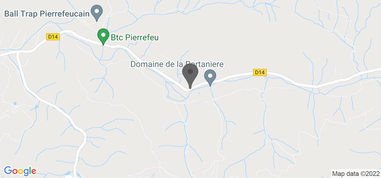 Plan d'accès — Domaine de la Portanière