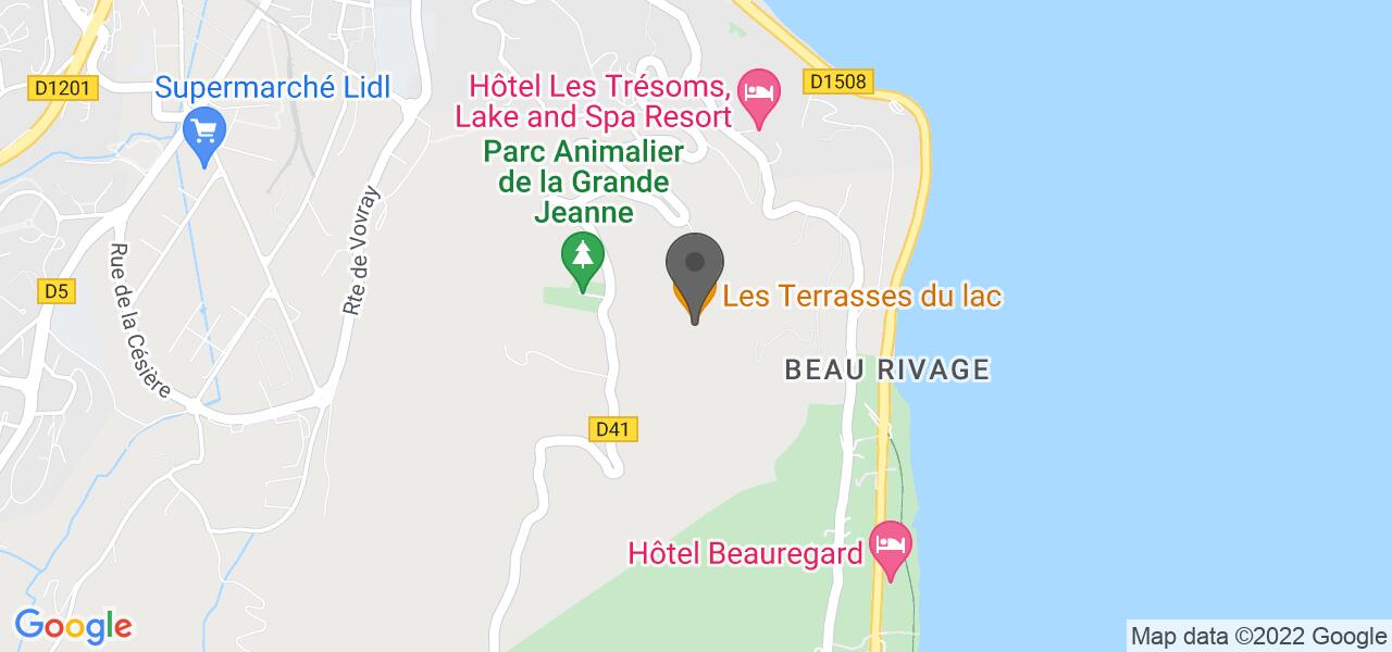 Plan d'accès — Les Terrasses du Lac