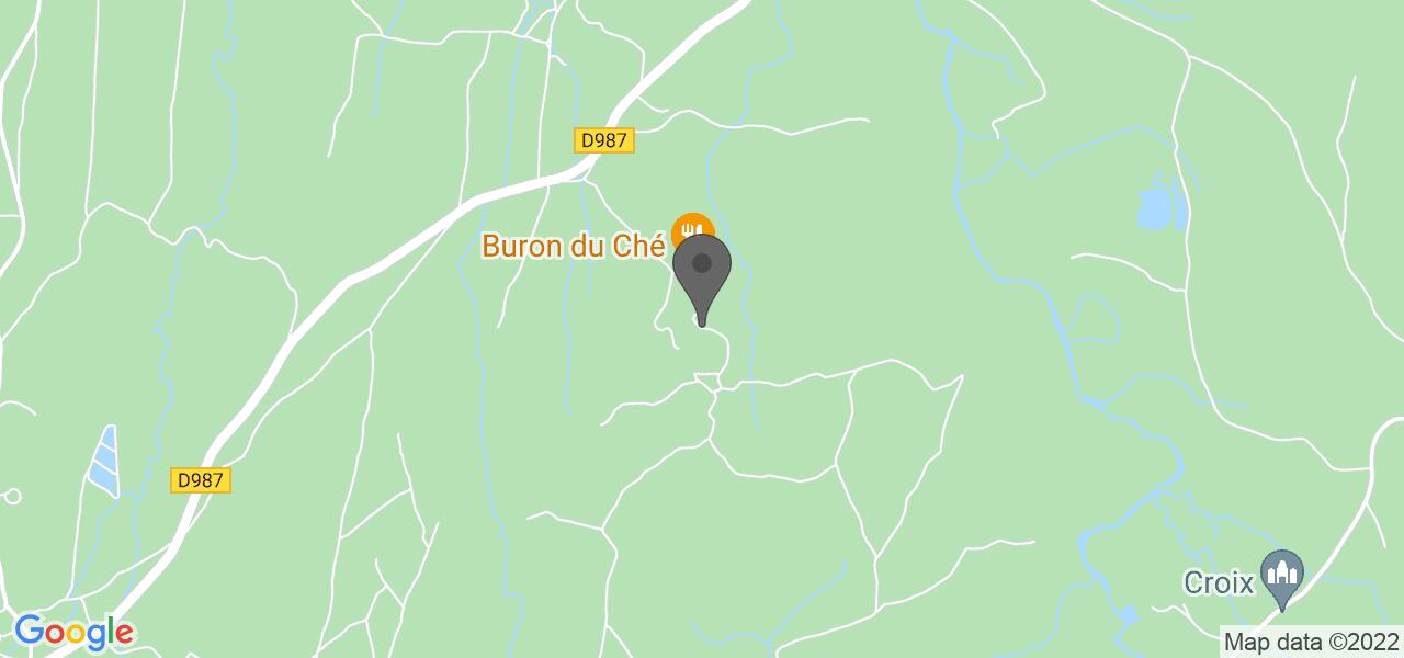 Plan d'accès — Le buron du Ché