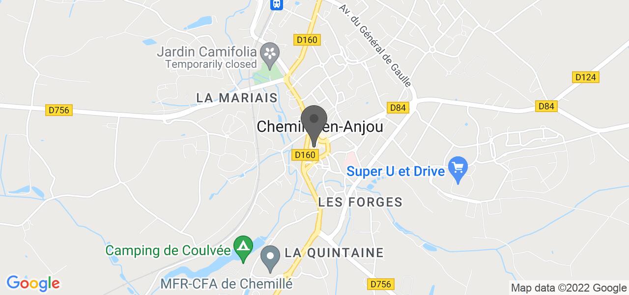 Access map — Crêperie Les saveurs de Jean
