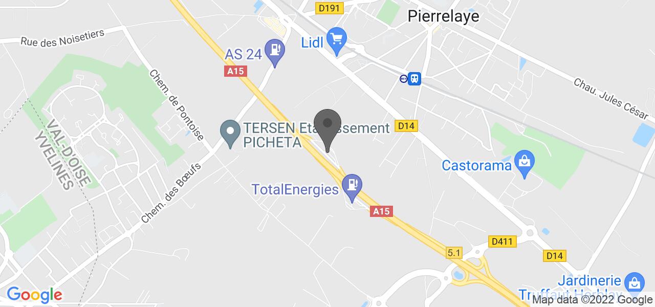 Plan d'accès — Aire de Cergy-Pontoise - Pierrelaye - Phileas 