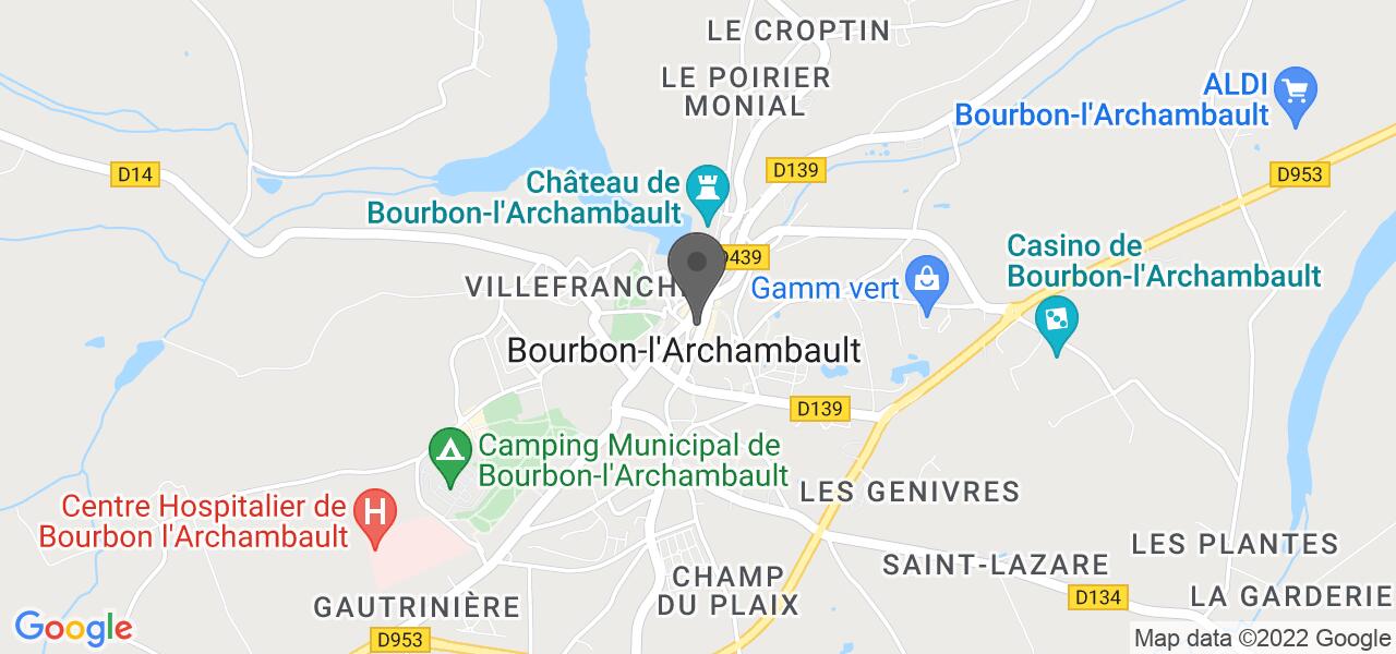 Plan d'accès — Les Bourbons