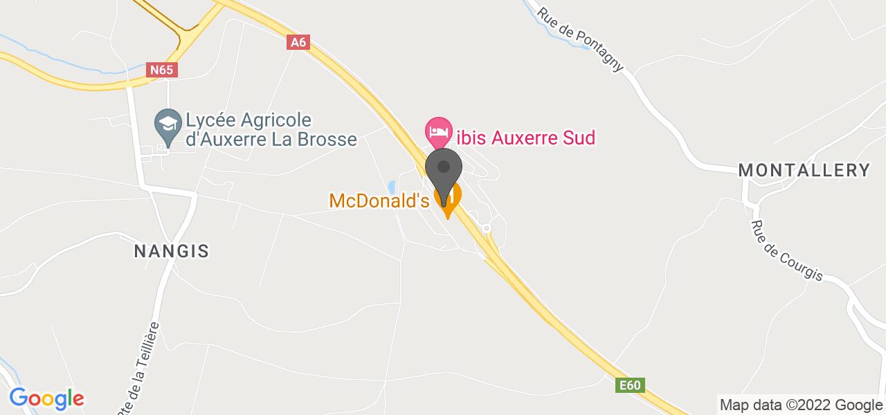 Plan d'accès — Aire de Venoy Grosse Pierre - Arche