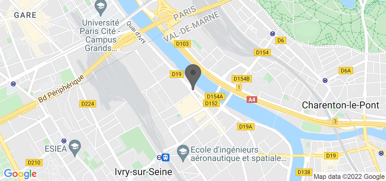 Plan d'accès — L'Atelier Quai De Seine