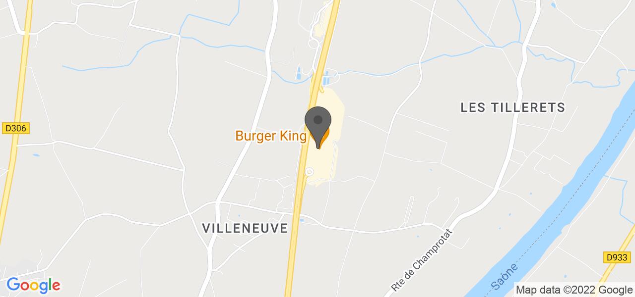 Plan d'accès — Burger King Lyon Taponas A6
