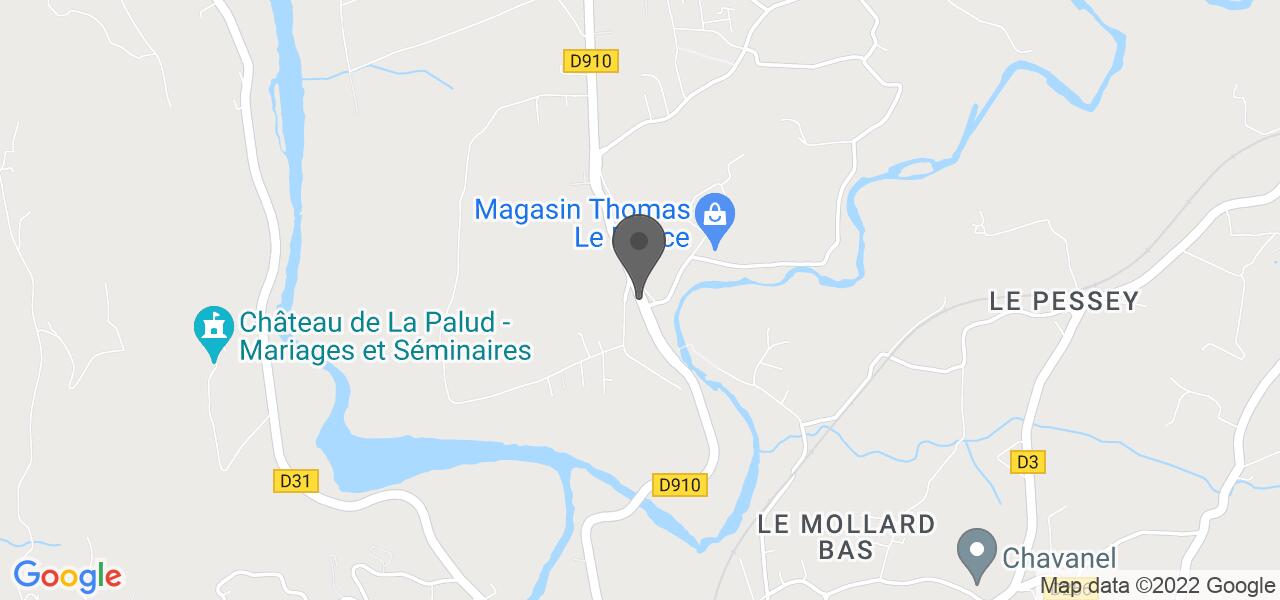 Mappa di accesso — Le Pont Coppet