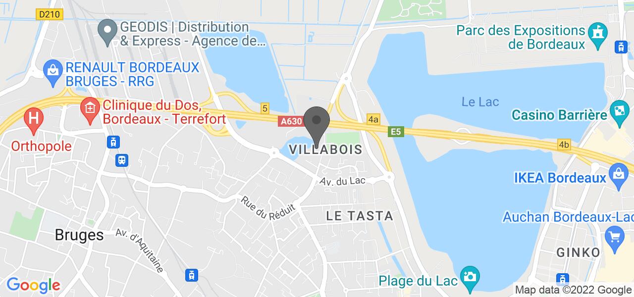 Routekaart — le cottage du lac