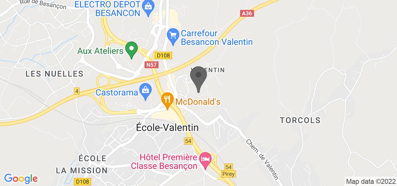 Plan d'accès — Au Bureau Besançon