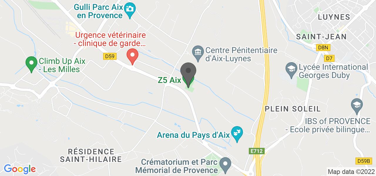 Mapa de acesso — Les terrasses du z5