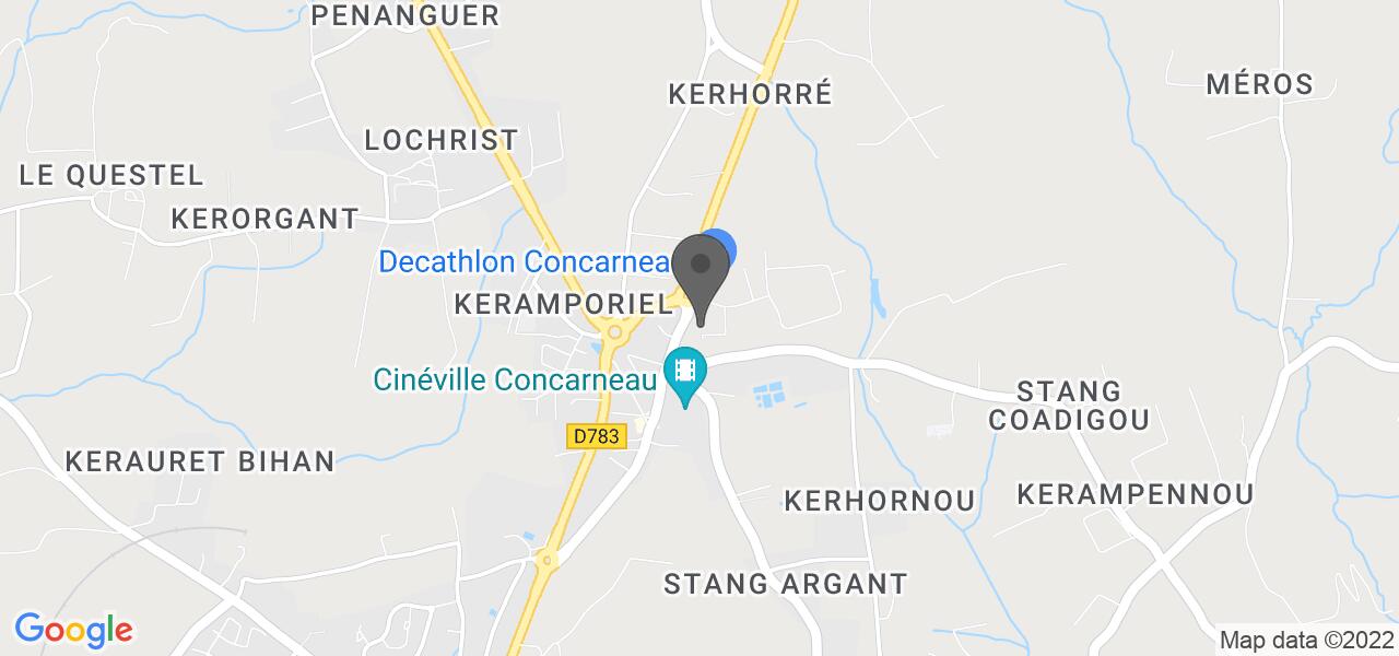 Plan d'accès — La Pataterie Concarneau