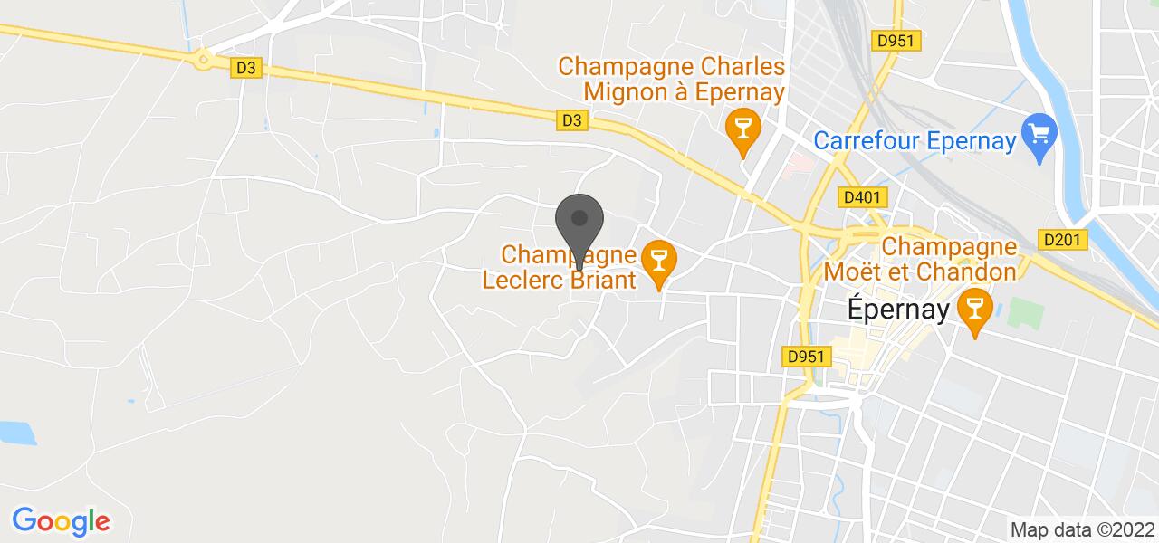 Plan d'accès — Champagne Leclerc Briant  