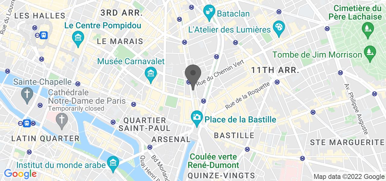 Plan d'accès — Le Barbier de Bastille