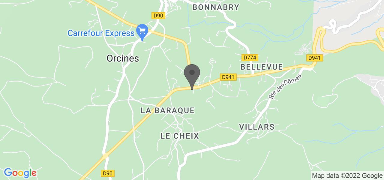 Plan d'accès — Le Relais des Puys