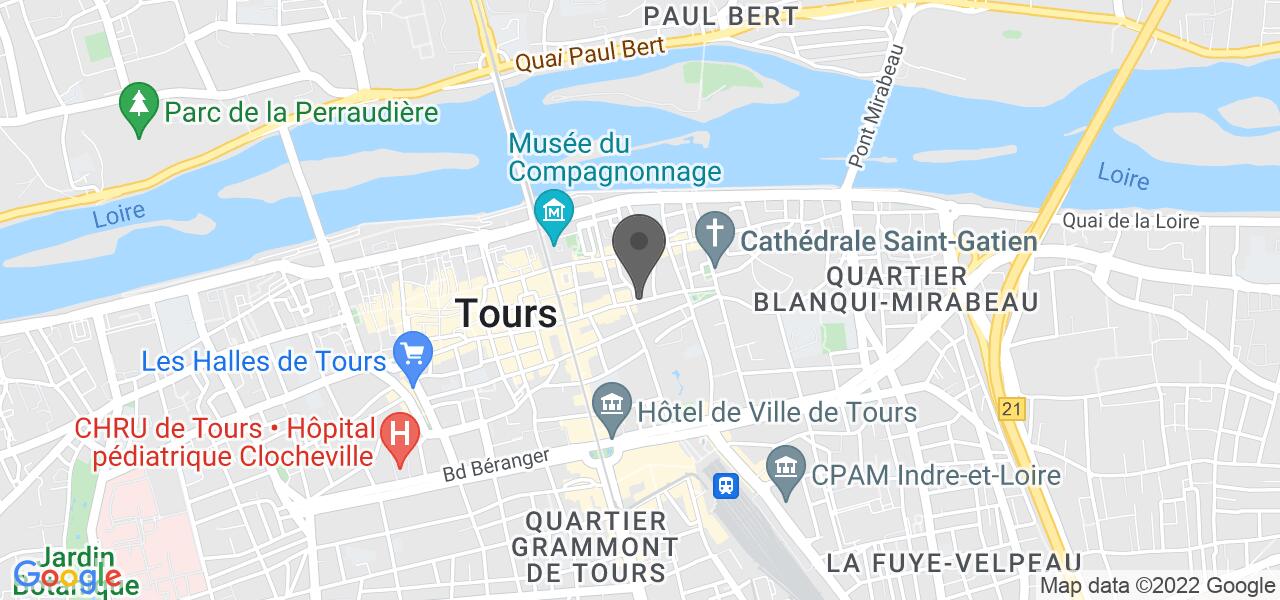 Plan d'accès — Le Rideau Rouge